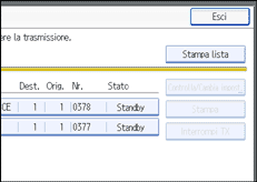 Figura relativa alla schermata del pannello operativo