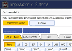Figura relativa alla schermata del pannello operativo