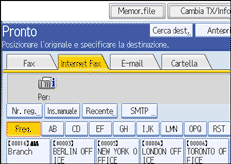 Figura relativa alla schermata del pannello operativo