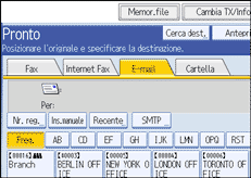Figura relativa alla schermata del pannello operativo