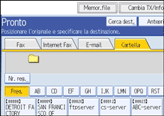 Figura relativa alla schermata del pannello operativo