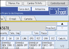 Figura relativa alla schermata del pannello operativo