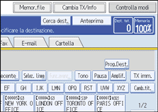 Figura relativa alla schermata del pannello operativo