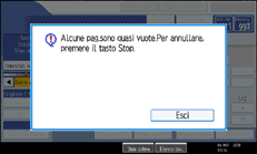 Figura relativa alla schermata del pannello operativo