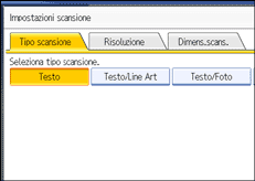 Figura relativa alla schermata del pannello operativo