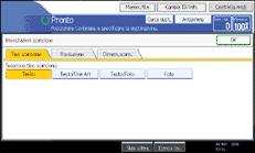Figura relativa alla schermata del pannello operativo