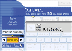 Figura relativa alla schermata del pannello operativo