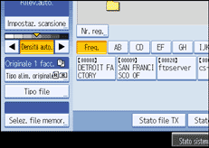 Figura relativa alla schermata del pannello operativo