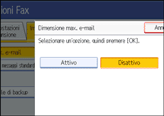 Figura relativa alla schermata del pannello operativo