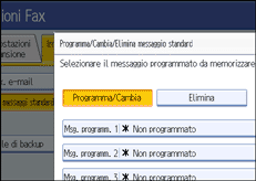 Figura relativa alla schermata del pannello operativo