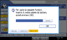 Illustrazione schermata pannello operativo