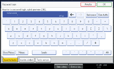 Illustrazione schermata pannello operativo