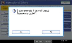 Illustrazione schermata pannello operativo
