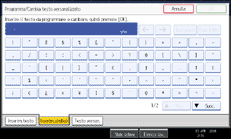 Illustrazione schermata pannello operativo
