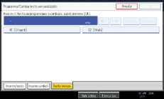 Illustrazione schermata pannello operativo