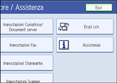 Illustrazione schermata pannello operativo
