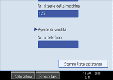 Illustrazione schermata pannello operativo