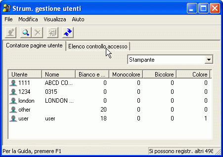 Illustrazione della schermata dell'applicazione