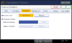 Illustrazione schermata pannello di controllo