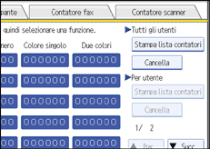 Illustrazione schermata pannello di controllo