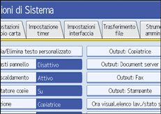 illustrazione schermata pannello di controllo