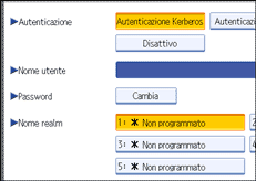 Illustrazione schermata pannello di controllo