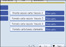 Illustrazione schermata pannello di conrollo