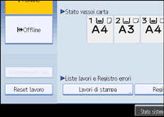 Illustrazione schermata pannello di conrollo
