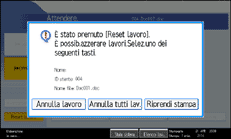 Illustrazione schermata pannello di conrollo