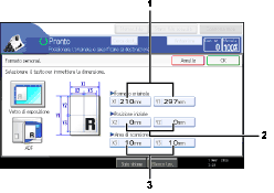 Illustrazione numerata pannello operativo