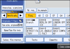 Illustrazione pannello operativo