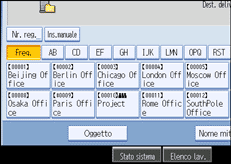 Illustrazione pannello operativo