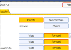 Illustrazione pannello operativo