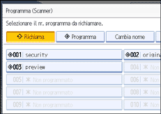 Illustrazione pannello operativo