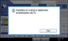 Illustrazione pannello operativo