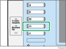 Illustrazione del tasto stampante
