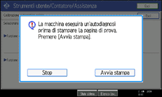 Illustrazione schermata pannello operativo