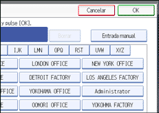 Ilustraci&oacute;n de la pantalla del panel de operaciones