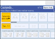 Ilustración de la pantalla del panel de operaciones