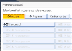 Ilustraci&oacute;n de la pantalla del panel de operaciones