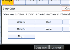 Ilustraci&oacute;n de la pantalla del panel de operaciones