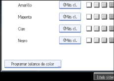 Ilustración de la pantalla del panel de operaciones