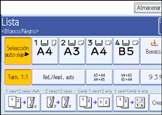 Ilustraci&oacute;n de la pantalla del panel de operaciones