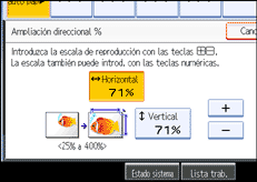 Ilustraci&oacute;n de la pantalla del panel de operaciones