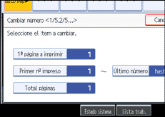 Ilustraci&oacute;n de la pantalla del panel de operaciones