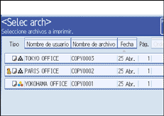Ilustraci&oacute;n de la pantalla del panel de operaciones
