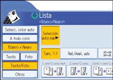 Ilustraci&oacute;n de la pantalla del panel de operaciones