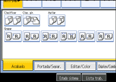 Ilustraci&oacute;n de la pantalla del panel de operaciones