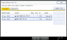 Ilustración del panel de operaciones