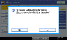 Ilustraci&oacute;n de la pantalla del panel de operaciones